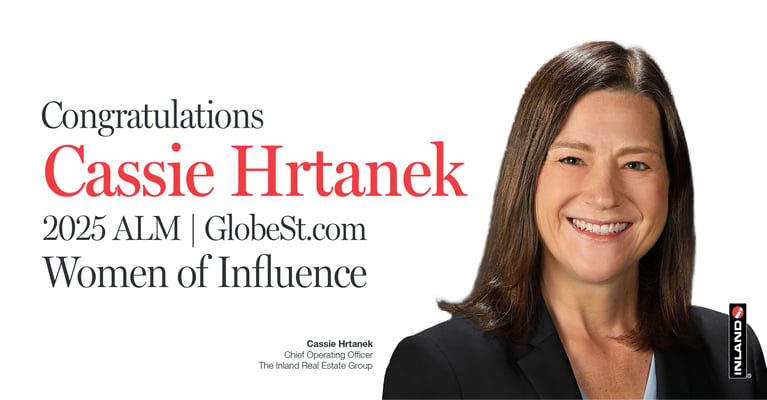 Inland Chief Operating Officer Cassie Hrtanek Selected for GlobeSt.’s 2025 Women of Influence Awards